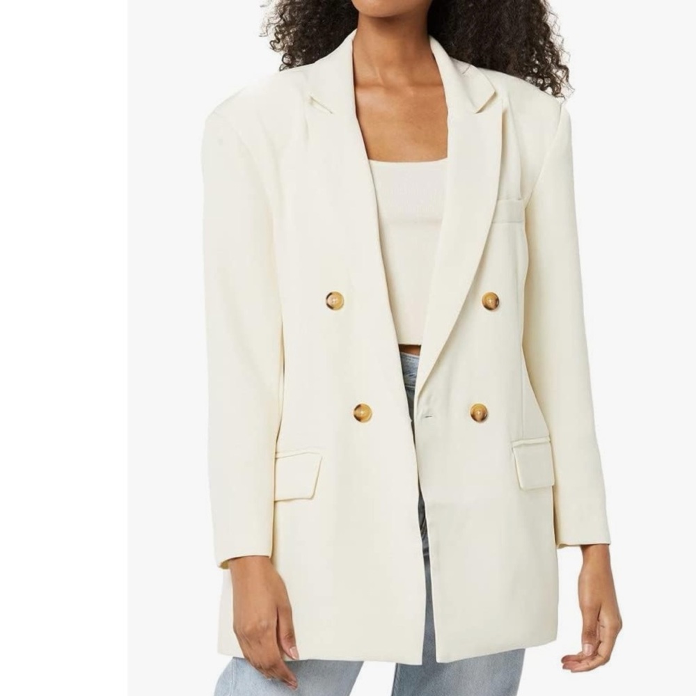 Steve Madden Women's Pristine Double-Breasted Isabella Blazer
